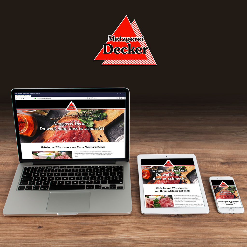 Website „Metzgerei Decker“