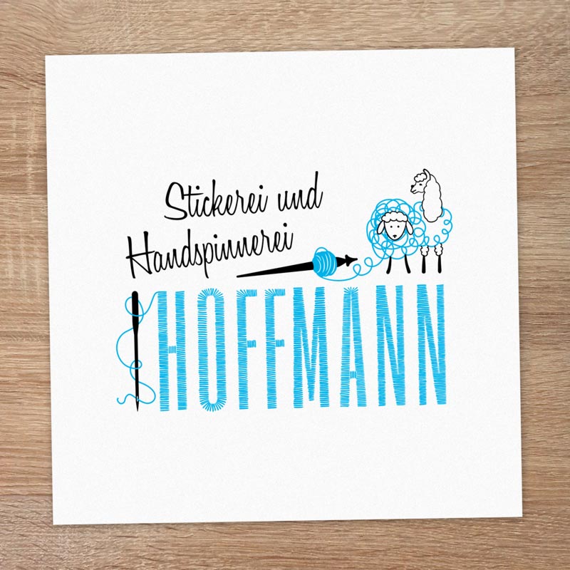 Stickerei und Handspinnerei Hoffmann - Logodesign
